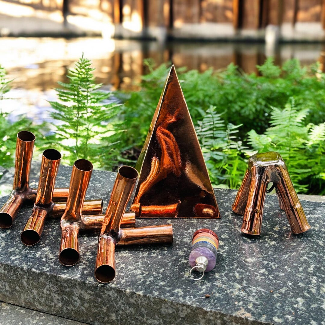 18 MM Copper Meditation Russian Pyramid Kit Without Copper Main Pipes ...
