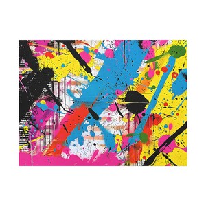 Abstrakte Kunst - Pop Art Print, Abstrakte Kunst, Gerahmt, Geprägt, Gerahmt, Gerahmt, Gerahmt, Gespannt, Leinwand,