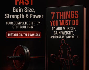Muskelaufbau Ratgeber | Schnelles Abnehmen Ebook | Krafttraining Tipps | Fitness Ernährungsplan | Workout-Programm Digitaler Download
