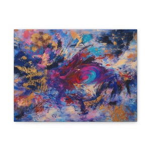 Colorful Abstract Canvas Art Print, Modern Wall Decor, Home Decor, Gift for Art Lovers, Vibrant Artwork, Unique Canvas Wall Art