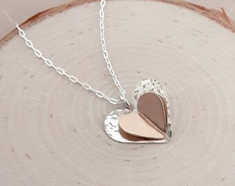 Hammer Texture Sweetheart Pendant