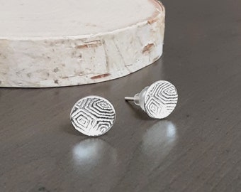 Petal Cup Studs in Turtle Shell