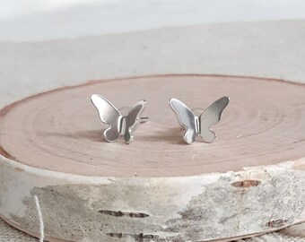 Butterfly Studs in Silver ( Mini or Small )