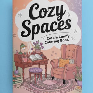 Cozy Spaces Digital Coloring Book – Printable Pages for Kids, Teens, and Adults to Enjoy Relaxing and Creative Fun Activities