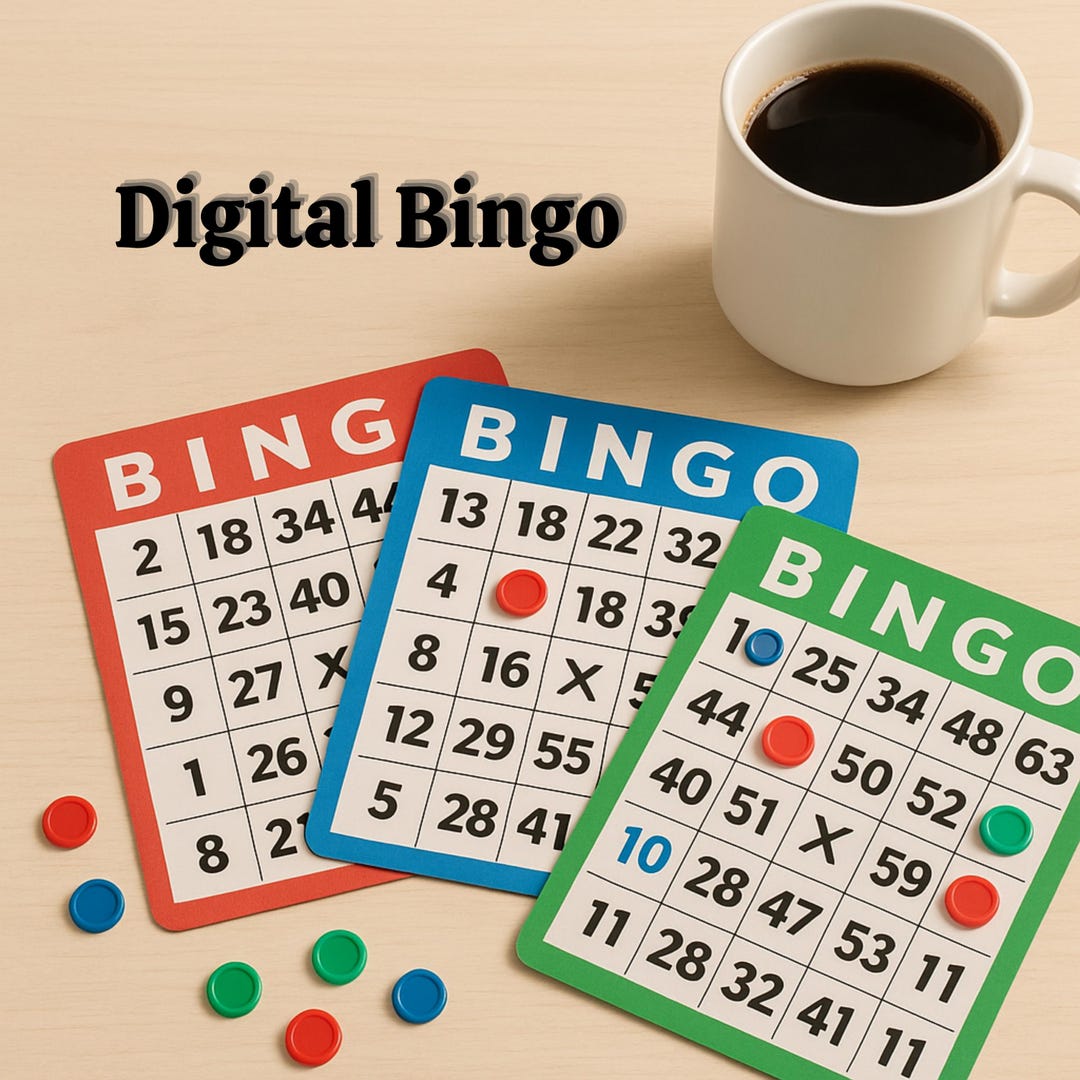Printable Bingo Game Set | 75 Number Bingo Cards With Calling Sheet and ...