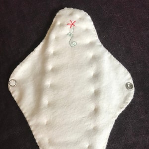 Bio-Baumwoll-Menstruationspad, 10 &quot;x7&quot;, wiederverwendbar, starkes Fließband