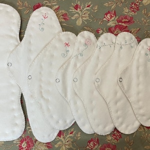 Organic Cotton Cloth Pad Sample Kit, Heavy Flow, Reusable