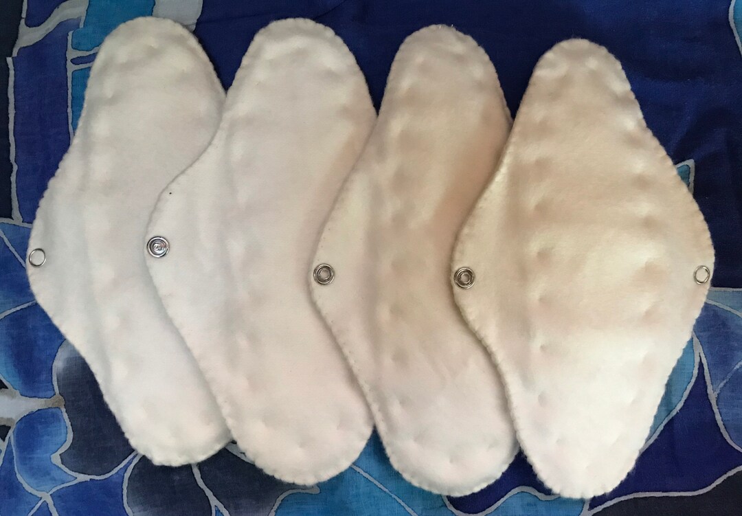 Menstrual Pads for Heavy Flow 10 X6 Organic Cotton Cloth Etsy