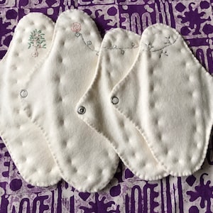 Stoffpads aus Bio-Baumwolle, wiederverwendbare Stoffpads, stark fließend und leicht fließend