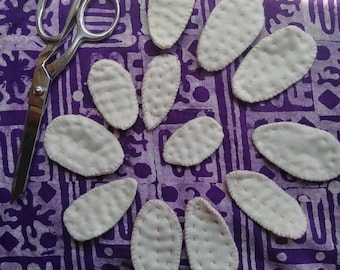 Ten count, 100% Organic Cotton Cloth Interlabial pads