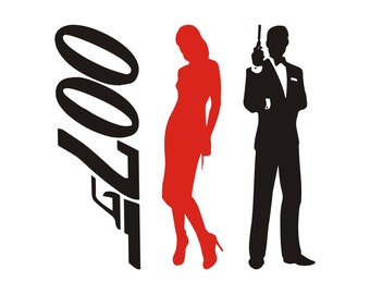 James Bond agent 007 and woman