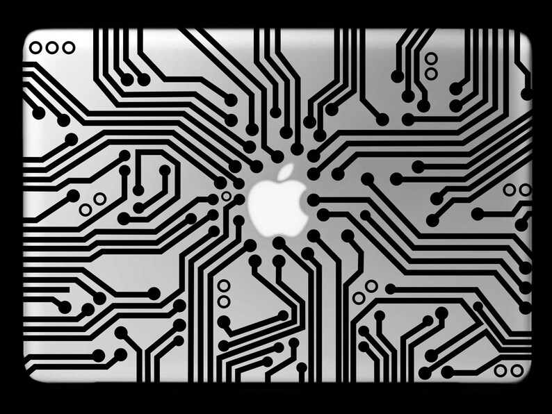 Digital Circuit Board Pattern Laptop Skin Decal Vinyl Computer Case