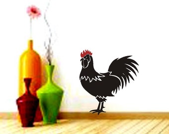 Rooster Silhouette Wall Vinyl Decal