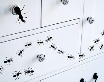 Set of 16 Ants Vinyl Wall Decal Stickers Insect Interior Home Decor