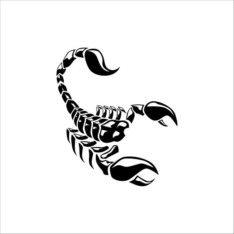 Scorpion Car Window Tattoo Decal image 2