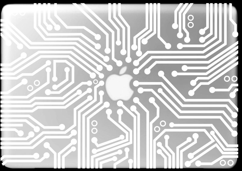 Digital Circuit Board Pattern Laptop Skin Decal Vinyl Computer Case