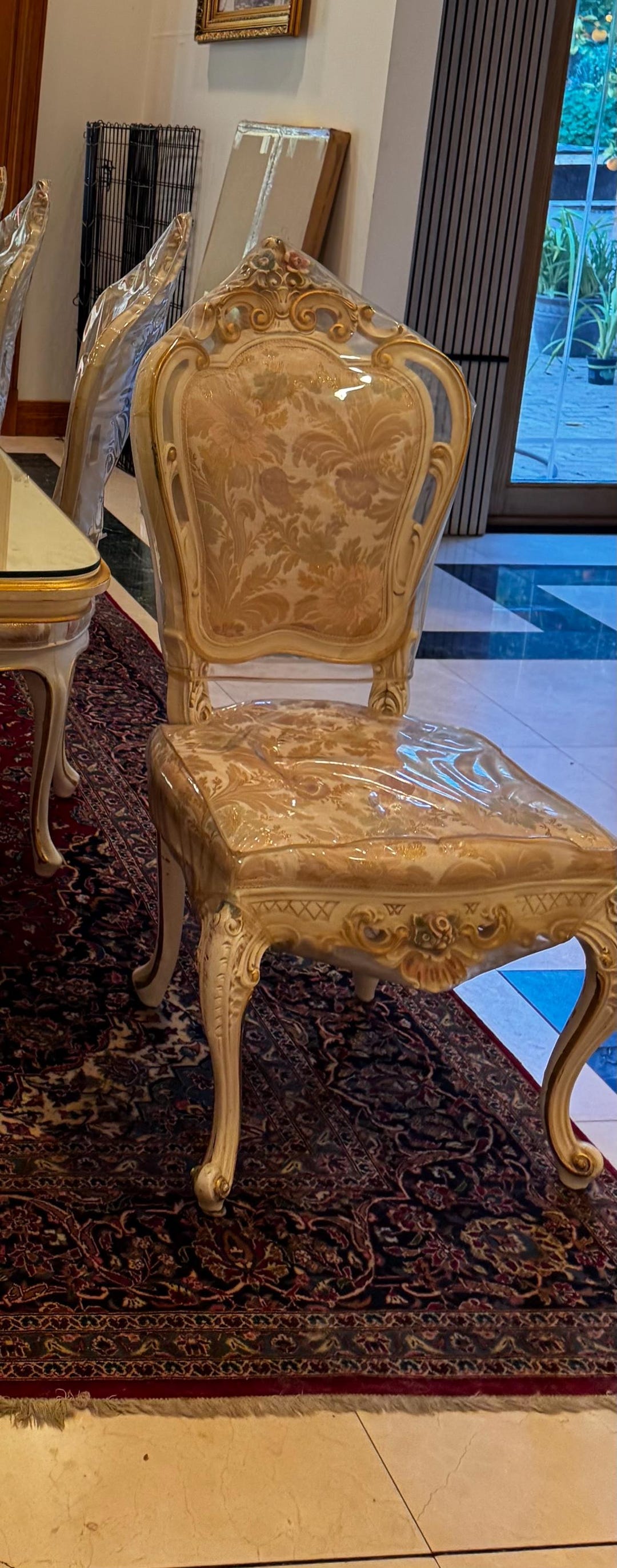 One Stunning Vintage Italian Silik Dining Room Chair Italy French
