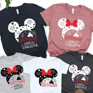 Custom Disney Birthday Squad, Disney Birthday Family Shirt, Disney Birthday Girl and Boy Shirt, Disney Birthday Squad, Disney Matching Shirt