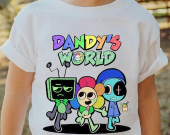 Youth Gaming Shirt, Dandy’s World Shirt, Cute Game Character Shirt, Game Cartoon Shirt, Sprunki Shirt, Toddler Gamer Shirt, Girls Gaming Tee