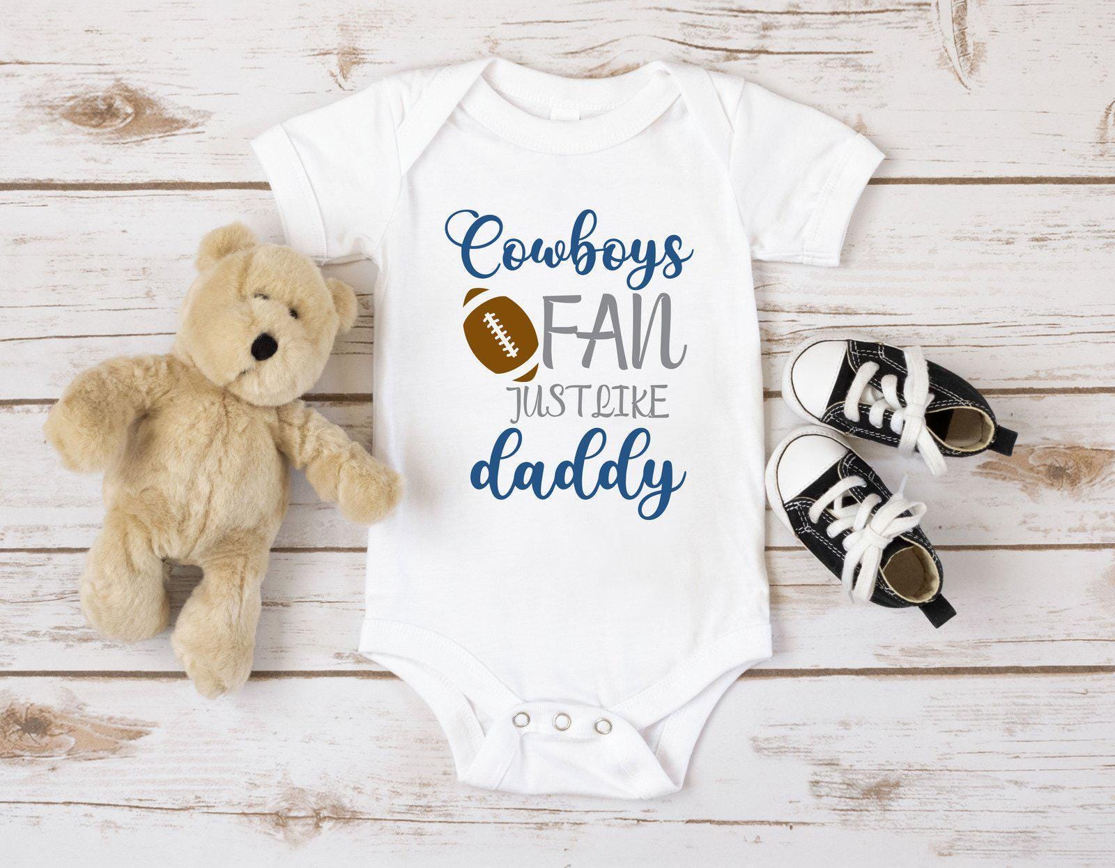 YCICIVDee I'm The Cutest /Cowboys Fan Unisex Newborn Organic Bodysuit Romper Pink Short Sleeve 12 18 Months