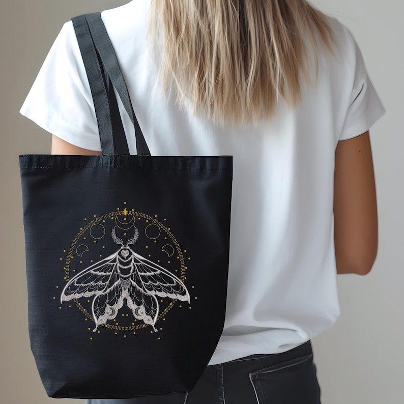 Lunar Moth Set Machine Embroidery Designs, Lace Butterfly PES DST Files image 9