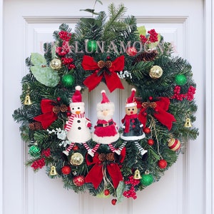 Xmas Wreaths|Christmas Wreath|Yule Wreath|Christmas decor|Christmas decoration|door wreath| Farmhouse wreath|Holiday wreaths for front door