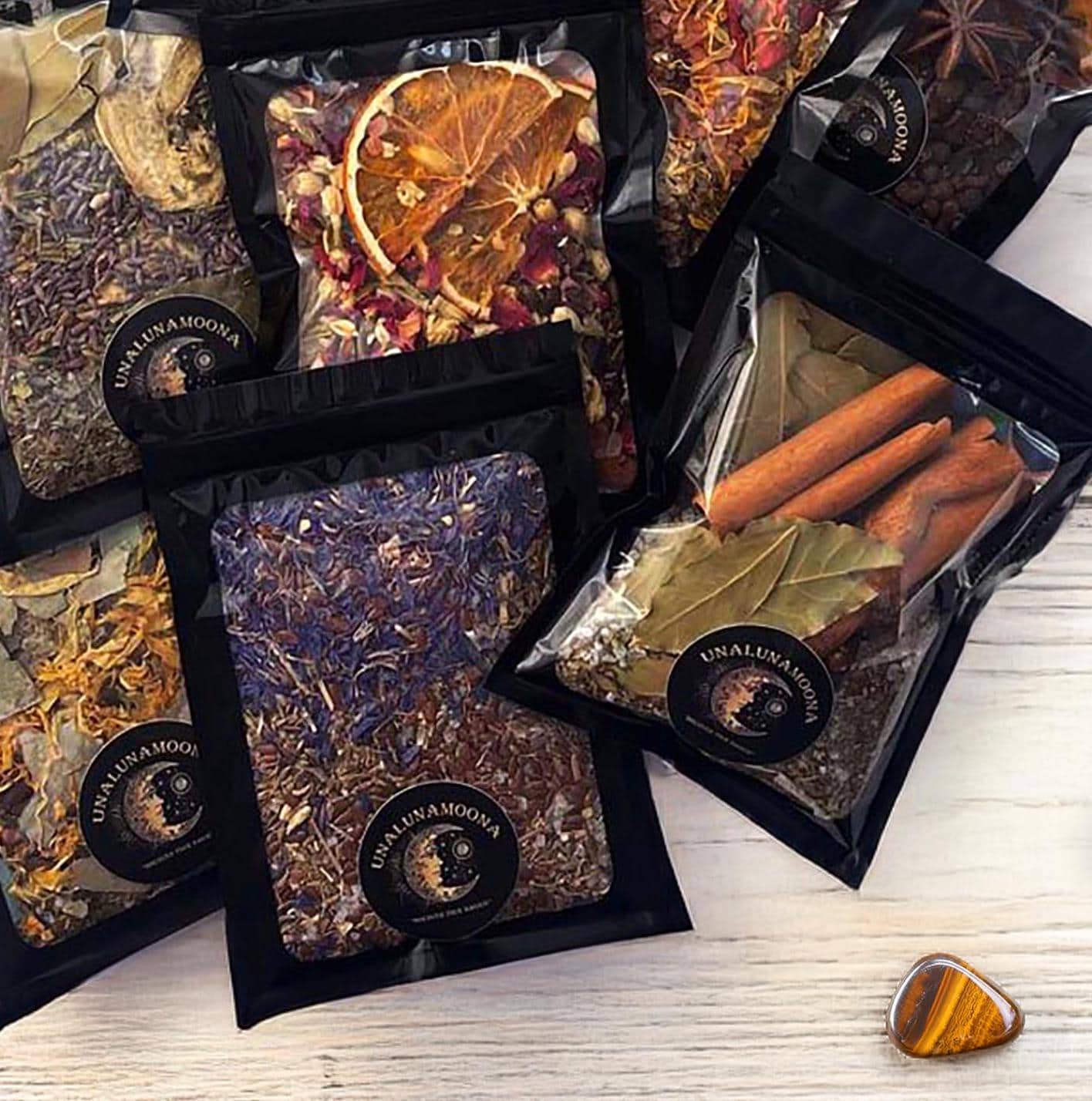 Intention Simmer Pots | Simmer Pot Kit | Simmer Pot Potpourri | Simmering Potpourri | Stovetop Potpourri | Witches Brew, includes Crystal