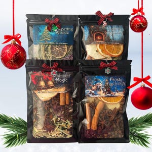 Holiday Simmer Pots - Simmer Pot Kit - Stovetop Potpourri - Simmering Potpourri - Christmas Simmer Pot - Autumn - Fall - Winter - Yule Gift