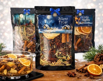 Holiday Simmer Pots - Simmer Pot Kit - Stovetop Potpourri - Simmering Potpourri - Christmas Simmer Pot - Autumn - Fall - Winter - Yule Gift
