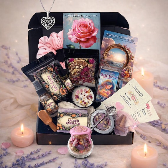 Birthflower Gift, Birth month gift, Intention Box, Self Care Box, Self love kit Box, Gifts for her-Personalized Birthday Gifts,Bridesmaid