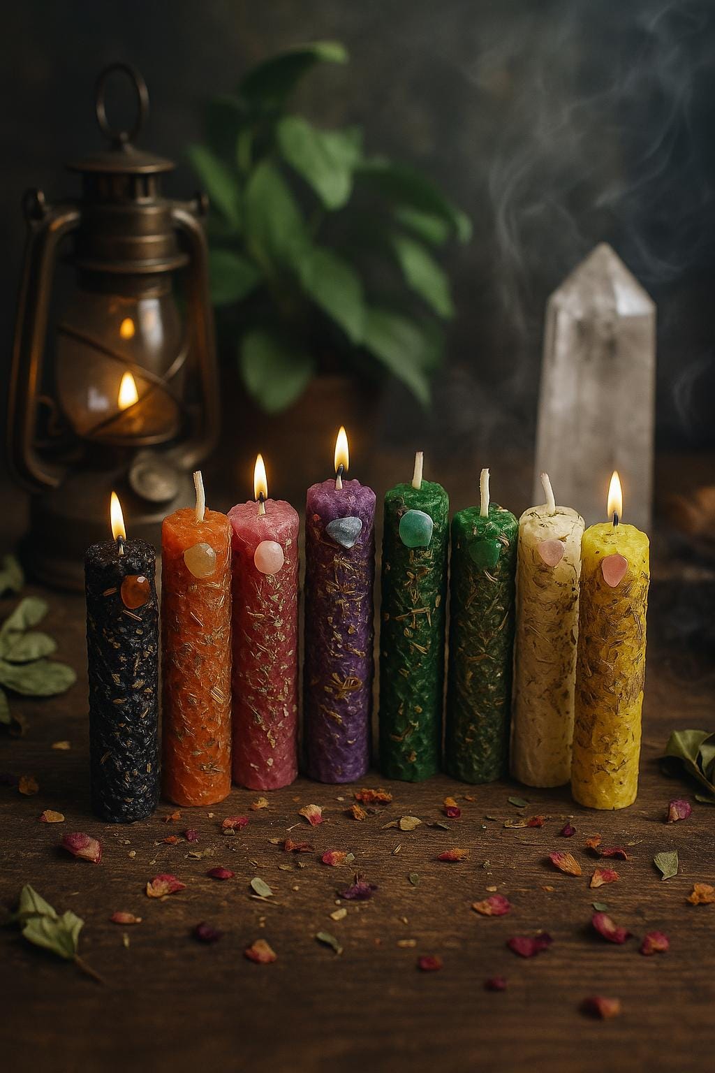 Manifestation Candle and Intention Candle, Dressed Spell Candles ...