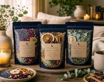 Simmer Pot Kit | Home Fragrance | Stovetop Potpourri | Housewarming Gift | Natural Home Scent | Cozy Simmering Pot | Organic Botanical Blend