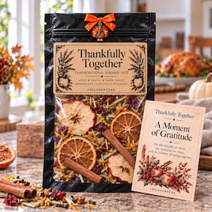 Thanksgiving Simmer Pot Kit, Fall Stovetop Potpourri, Friendsgiving Gift. Hostess Gift. Autumn Simmering Pot. Natural home fragrance.