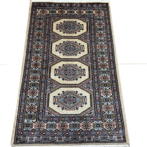 2.6X4 Beige Color Bokhara Rug - 0.80x1.20 Rug - Bedroom Rug - Luxury Rug - Area Rug - Turkish Rug - Fine Quality Rug - Afghan Rug