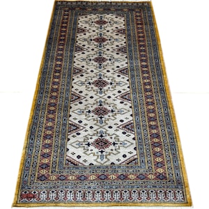 3X6 Beige Color Bokhara Rug - 0.90x1.85 Rug - Bedroom Rug - Luxury Rug - Area Rug - Turkish Rug - Fine Quality Rug - Afghan Rug