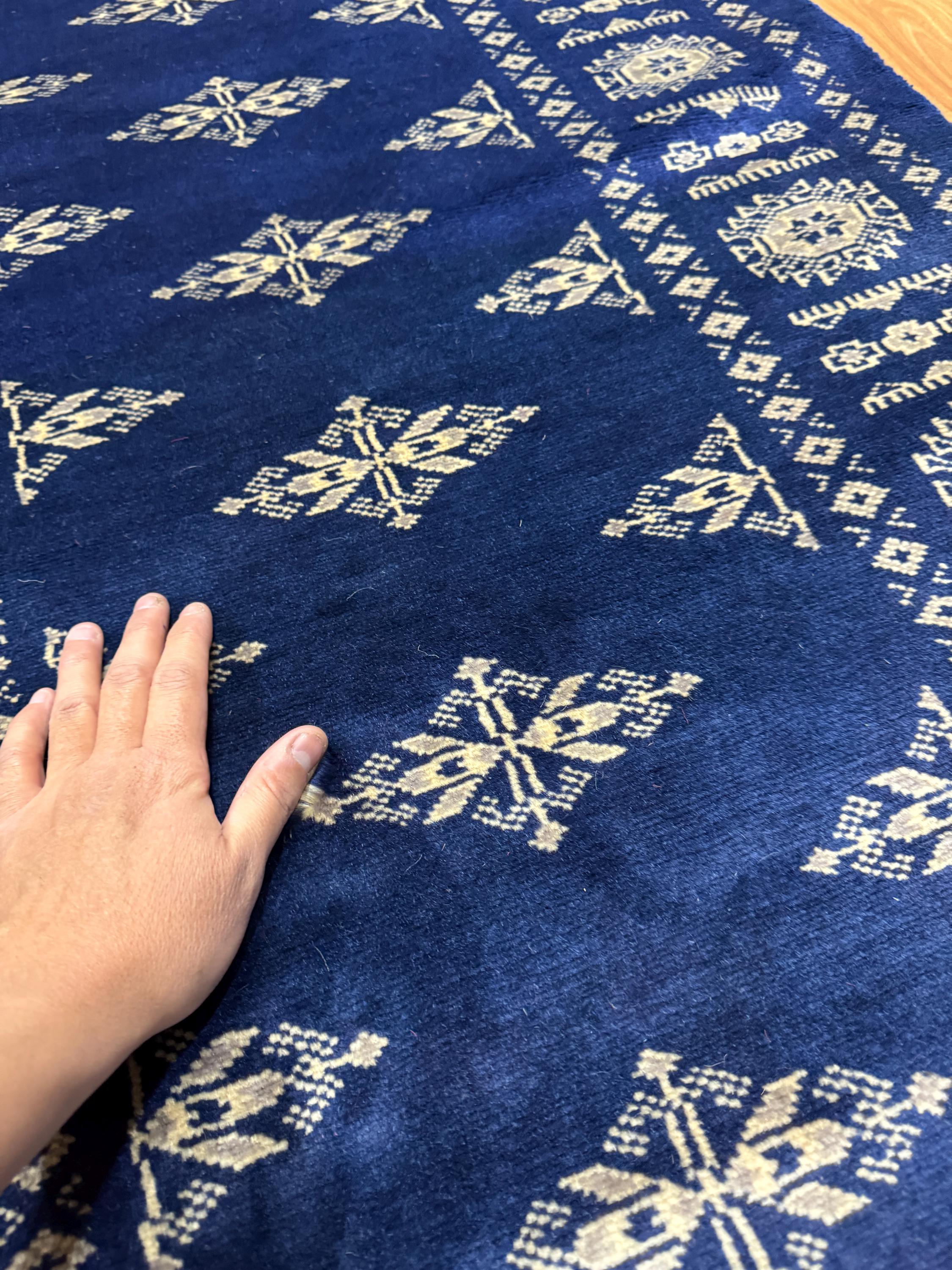 2.6x6 Blue Color Bokhara Rug - 0.80x180 Cm Rug - Hallway Rug - Stairs ...