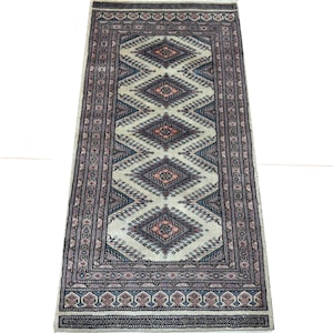 2X4 Beige Color Bokhara Rug - 0.60x1.20 Rug - Bedroom Rug - Luxury Rug - Area Rug - Turkish Rug - Fine Quality Rug - Afghan Rug