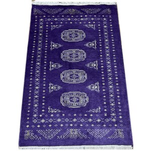 2X3 Purple Color Bokhara Rug - 0.60x.90 Rug - Small Rug - Wool Rug - Living Room Rug - Hand knotted Rug - Doormat Rug - Bathmat Rug
