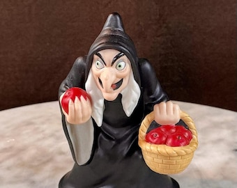 Disney snow white evil queen old hag porcelain figurine disneyana