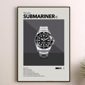 The Iconic Watch Print Series - Rolex Submariner, No-Date