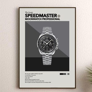 The Iconic Watch Print Series - Omega Speedmaster Moonwatch Professional