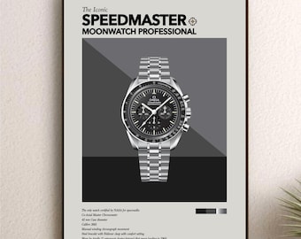 The Iconic Watch Print Series - Omega Speedmaster Moonwatch Professional