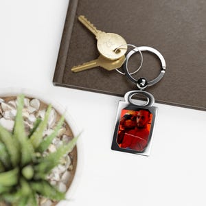 Lewis Hamilton Ferrari Keychain, F1 Keyring, Formula 1 Fan Gift, F1 Merch, Car Accessory, Motorsport Lover, Gift for Daughter Son Father