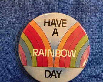 Vintage Rainbow Button