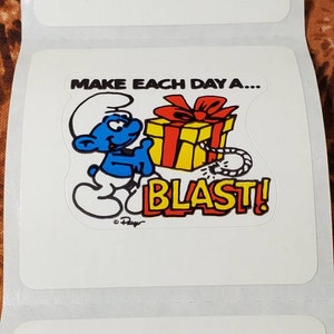 Vintage Smurf Sticker