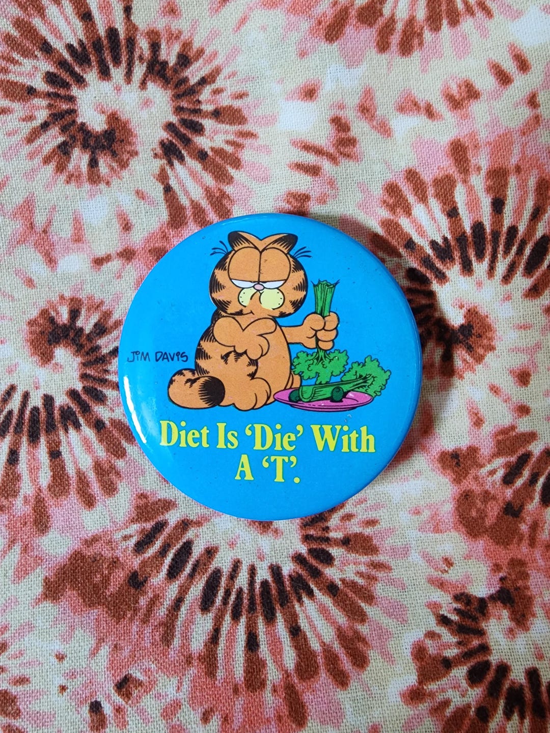Garfield Button Vintage Garfield Button - Etsy