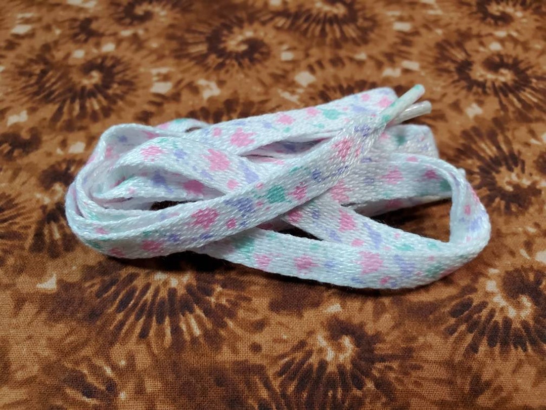Vintage Paint Splatter Shoelaces Etsy