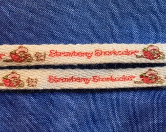 Vintage Strawberry Shortcake Shoelaces