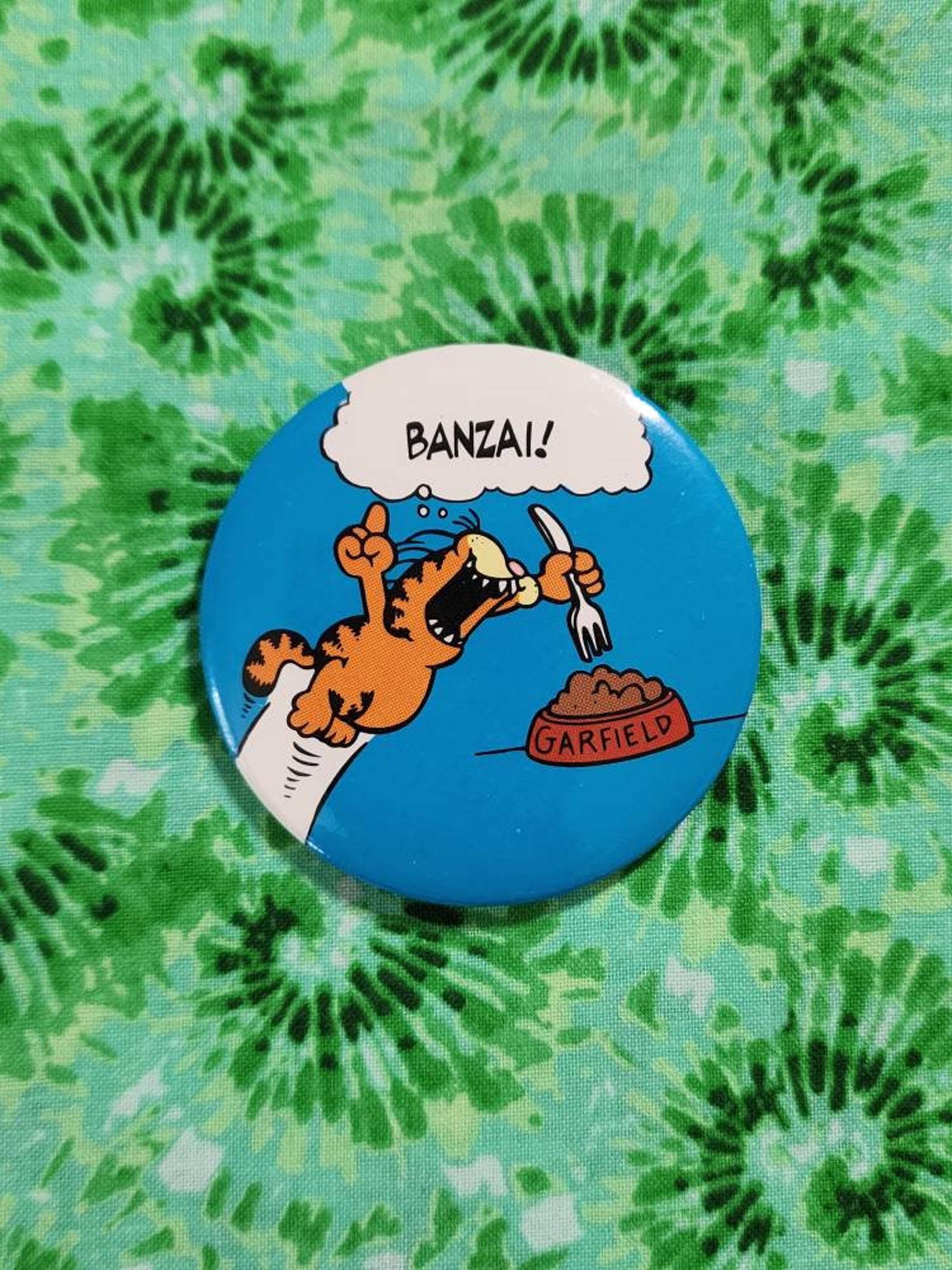 Garfield Button Vintage Garfield Button - Etsy