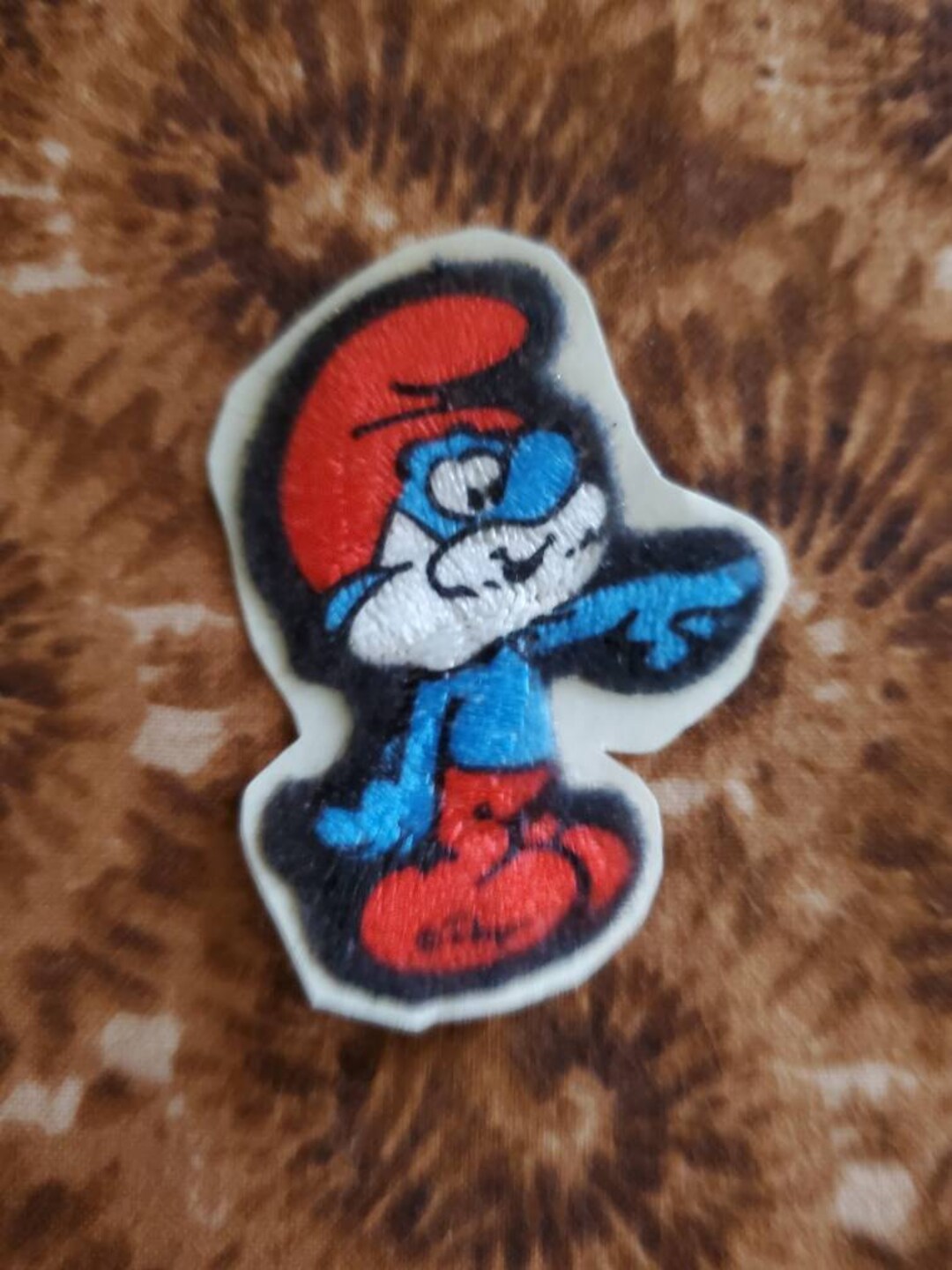 The Smurfs Papa Smurf Embroidered Patch - 2.25" - Iron On / Sew On